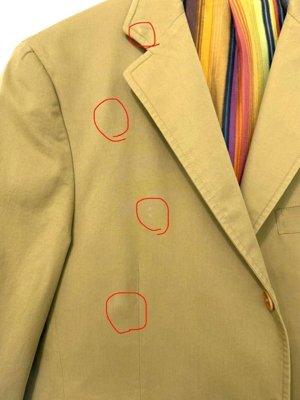 Etro Men's 100% Cotton Blazer Sport Coat Tan 3-Button Upscale Casual IT 54/US 44 - Picture 3 of 16
